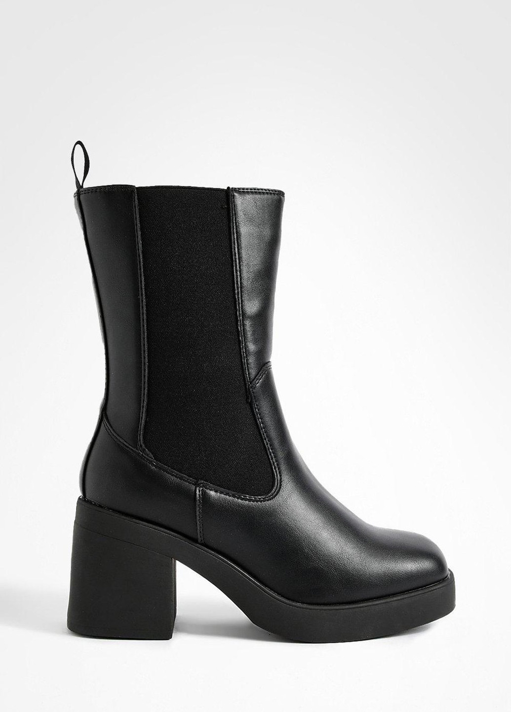 Черные осенние полусапоги Boohoo