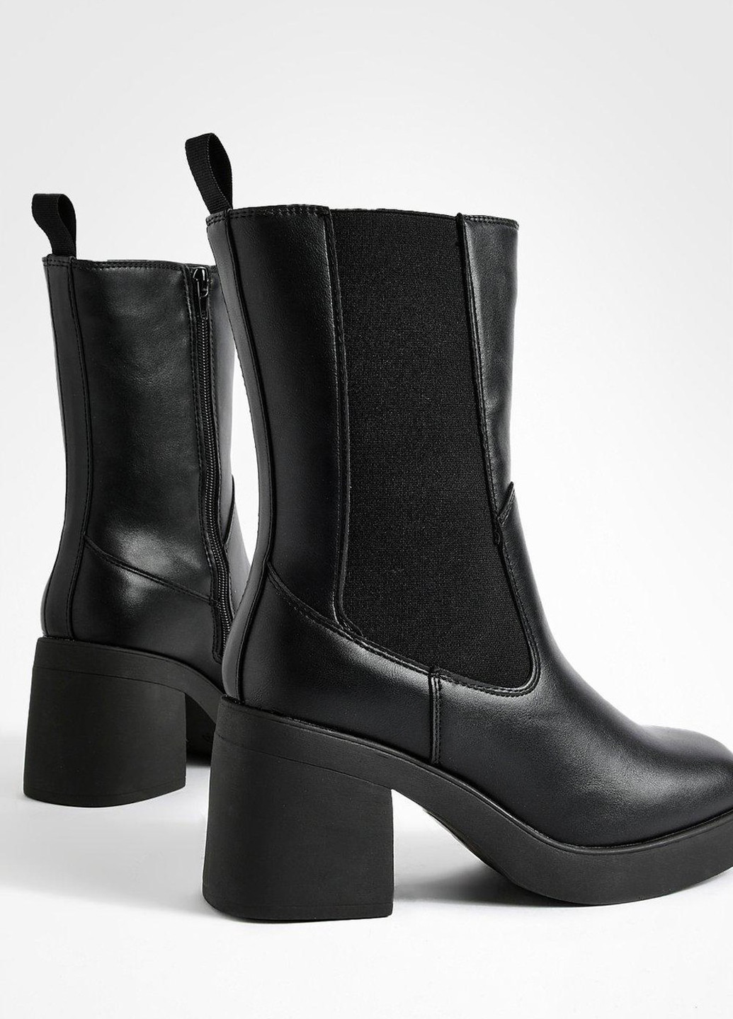 Черные осенние полусапоги Boohoo