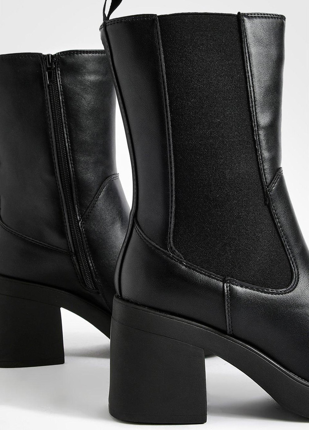 Черные осенние полусапоги Boohoo