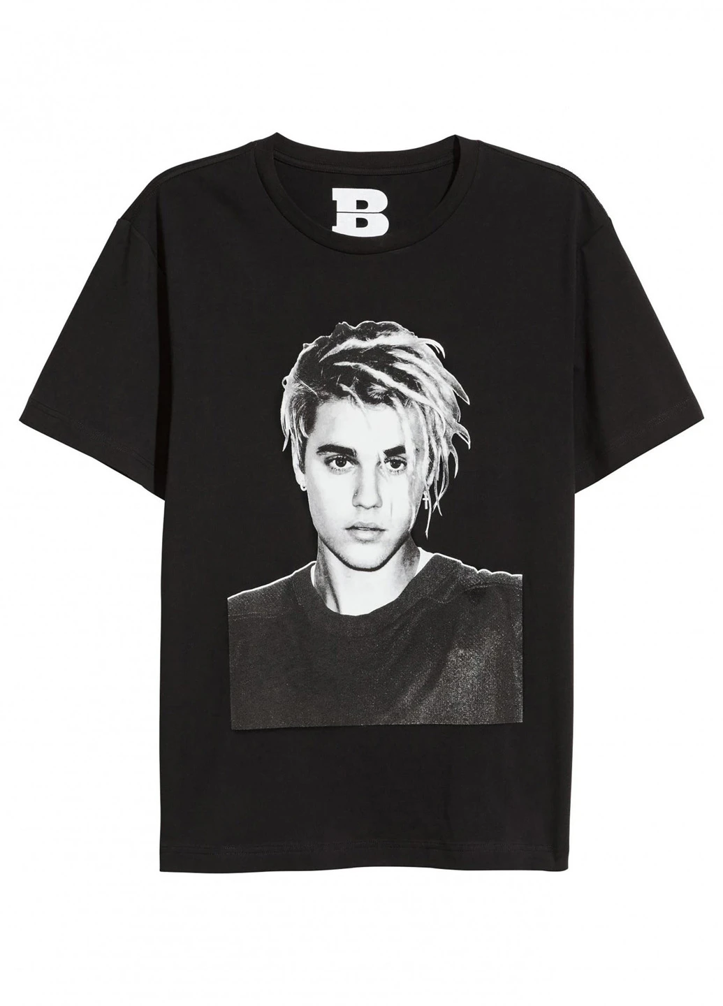 Черная летняя футболка H&M