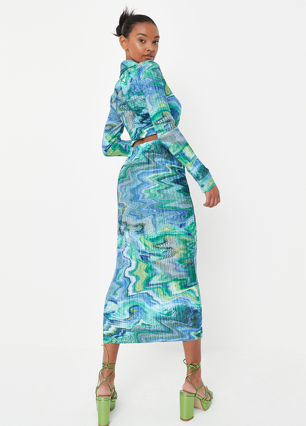 Разноцветная кэжуал с абстрактным узором юбка Missguided