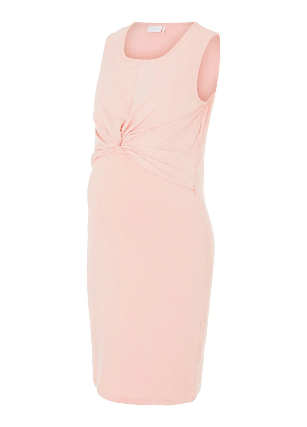 Персиковое кэжуал платье для беременных платье-майка Mamalicious однотонное