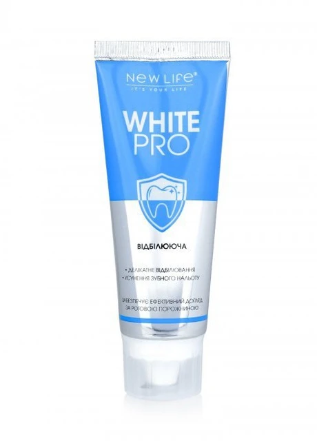 Зубна паста WHITE PRO Відбілююча New LIFE (254398189)