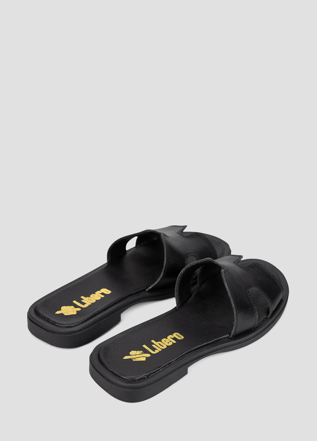 Черные шлёпанцы Libero