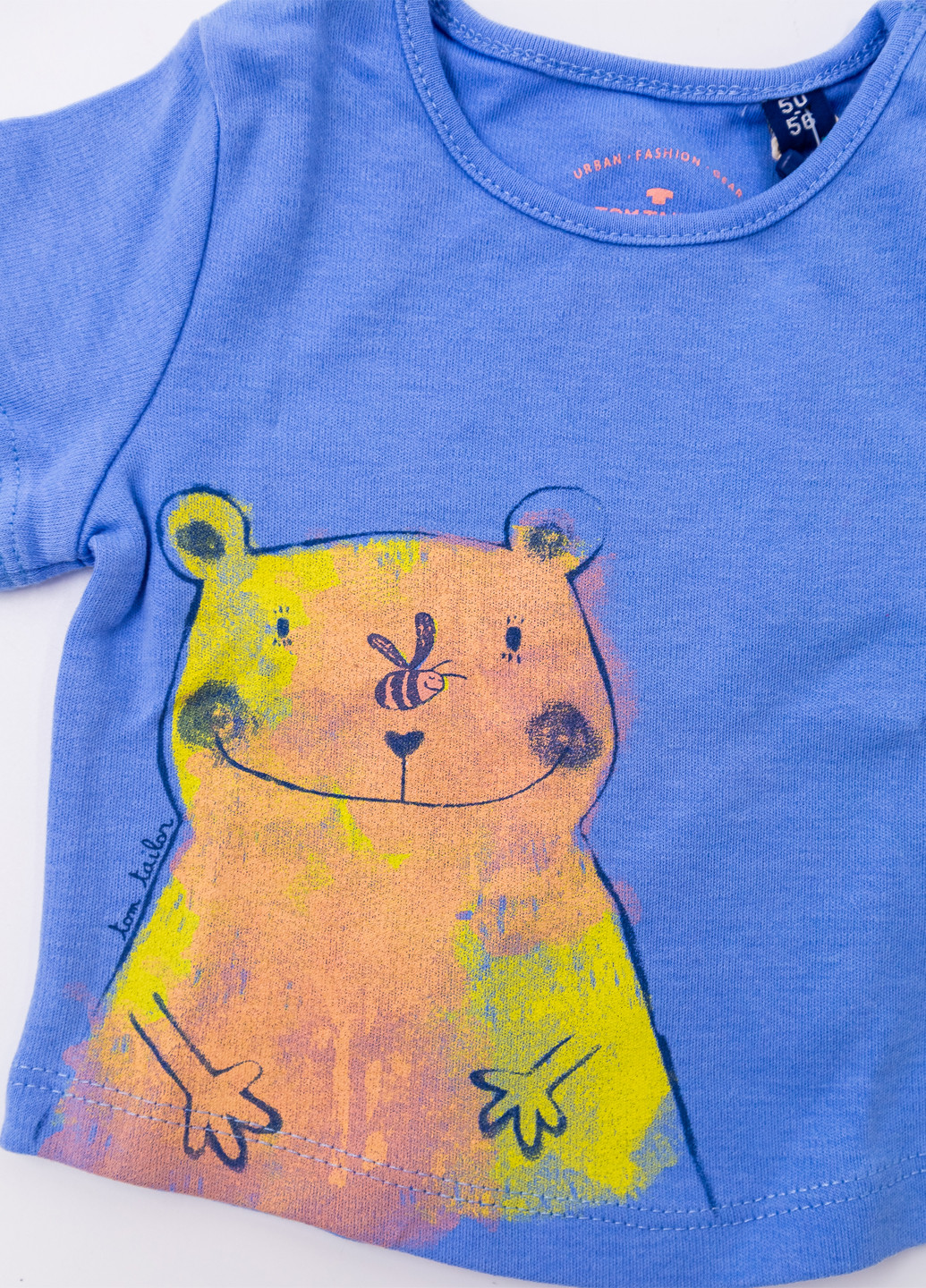 Блакитна літня футболка Tom Tailor