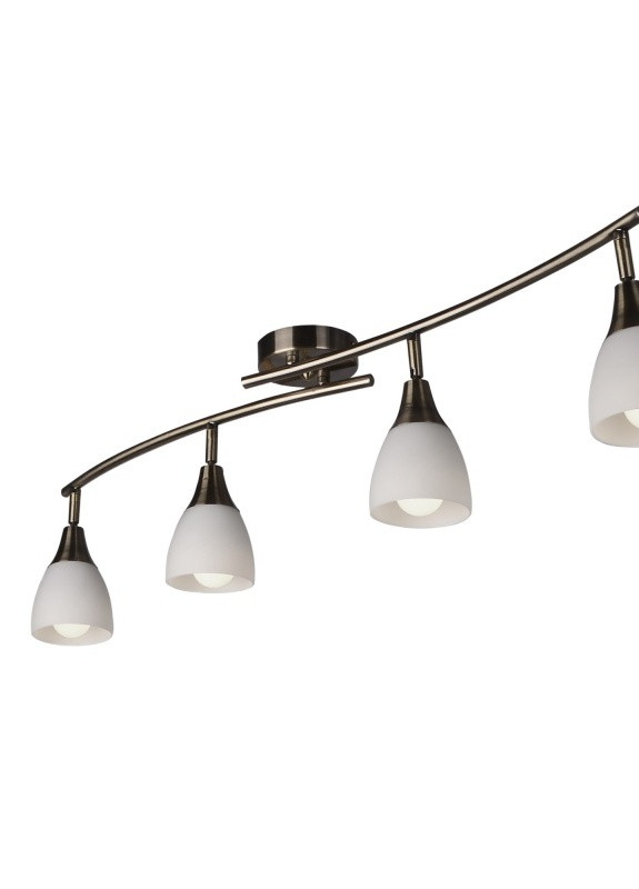 Светильник настенно-потолочный спот поворотный накладной HTL-138/4 E14 AB/SN Brille (253893570)