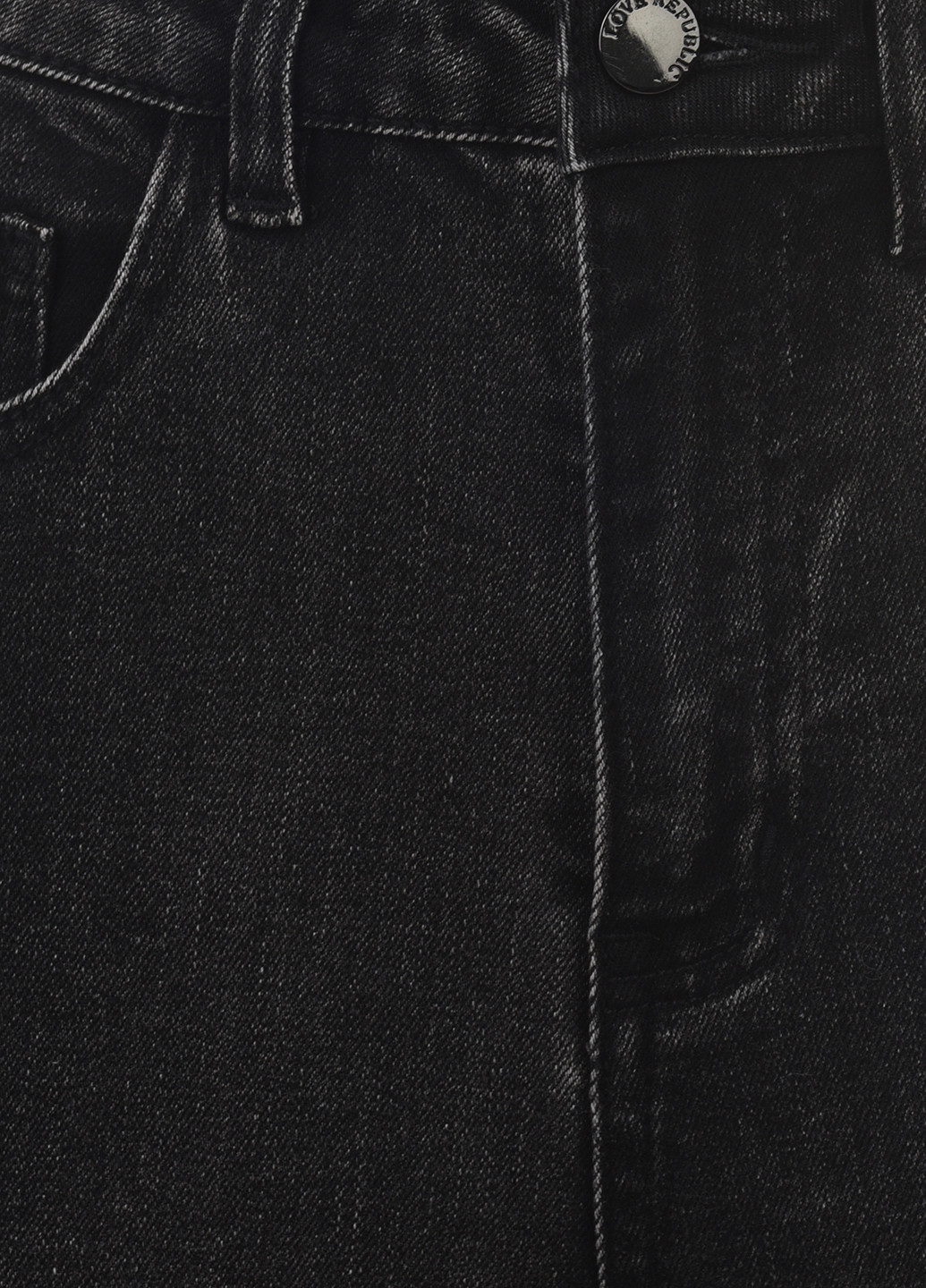 Темно-серые джинсовые демисезонные зауженные брюки LOVE REPUBLIC
