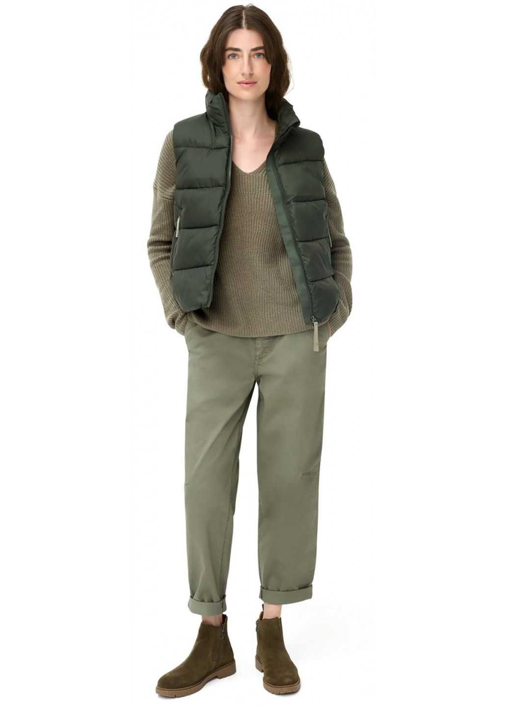 Оливковий (хакі) зимовий пуловер пуловер Camel Active 309510-6K45-39