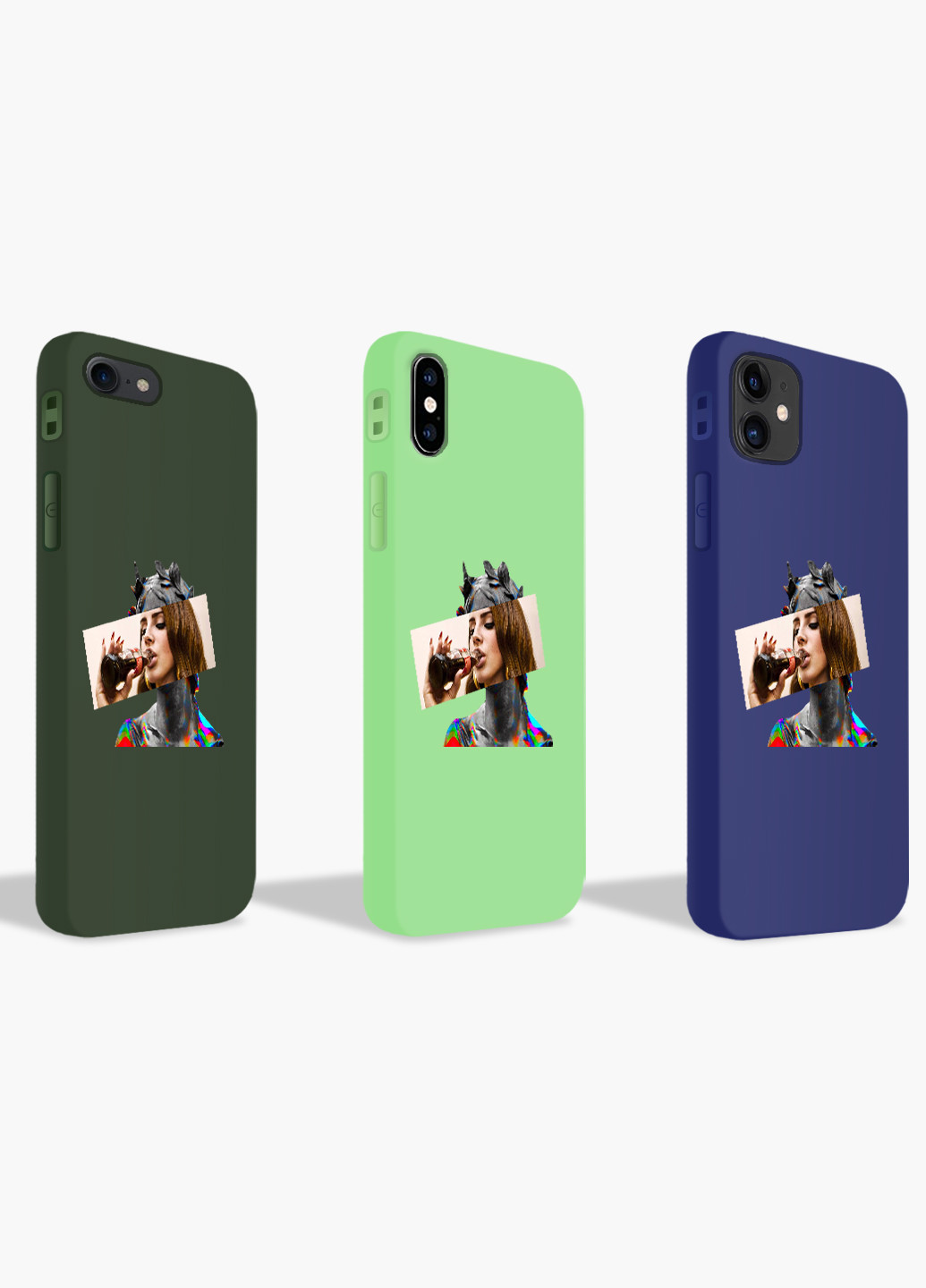 Чехол силиконовый Apple Iphone 8 Лана Дель Рей Ренесанс (Lana Del Rey Renaissance) Белый (6151-1204) MobiPrint (219356401)