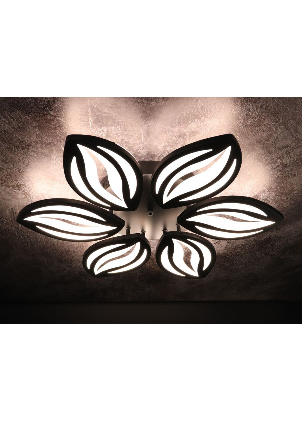 Люстра потолочная LED с пультом A2325/6-bk Черный 9х61х61 см. Sunnysky (253528196)