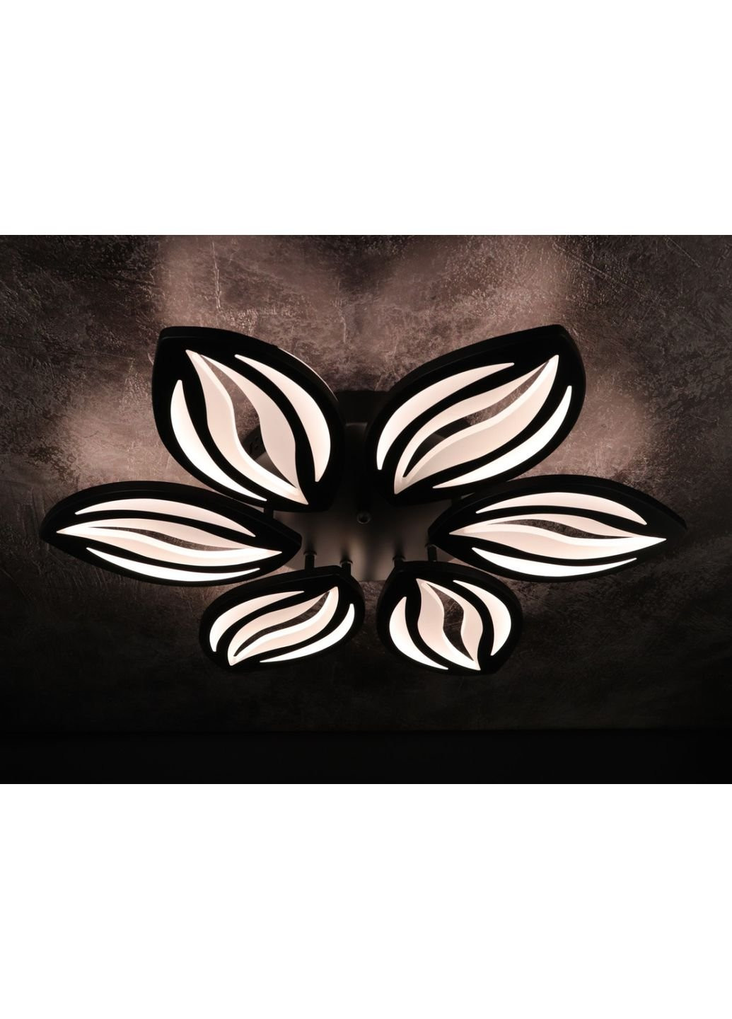 Люстра потолочная LED с пультом A2325/6-bk Черный 9х61х61 см. Sunnysky (253528196)