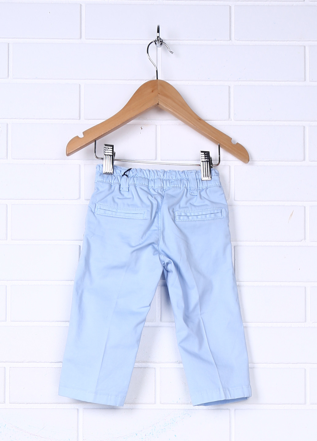 Голубые кэжуал летние прямые брюки Manuell & Frank