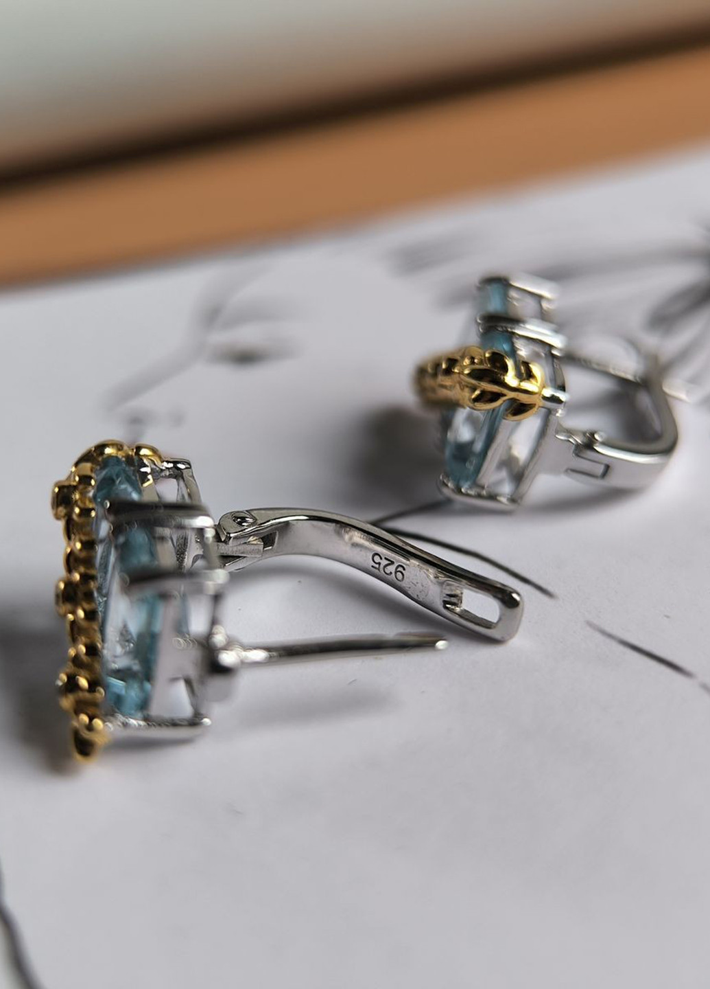 Серьги Silver Flame (369649407)