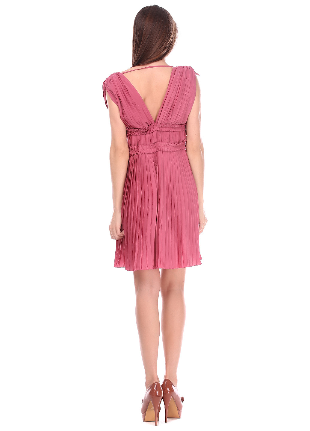 Розовое кэжуал платье Miss Sixty однотонное