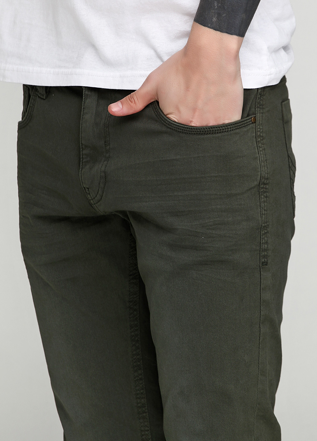 Зеленые демисезонные джинсы Tom Tailor