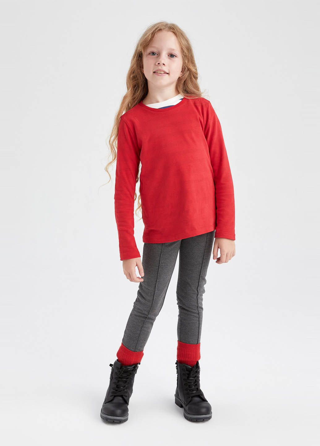 Темно-серые демисезонные леггинсы DeFacto