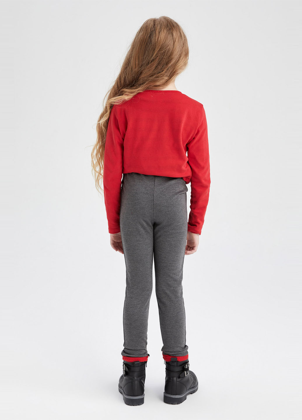 Темно-серые демисезонные леггинсы DeFacto