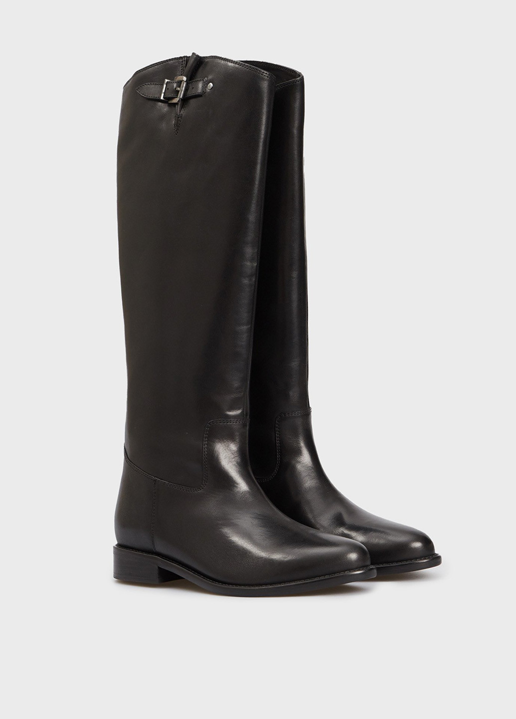 Зимние сапоги ботфорты Bronx с пряжкой