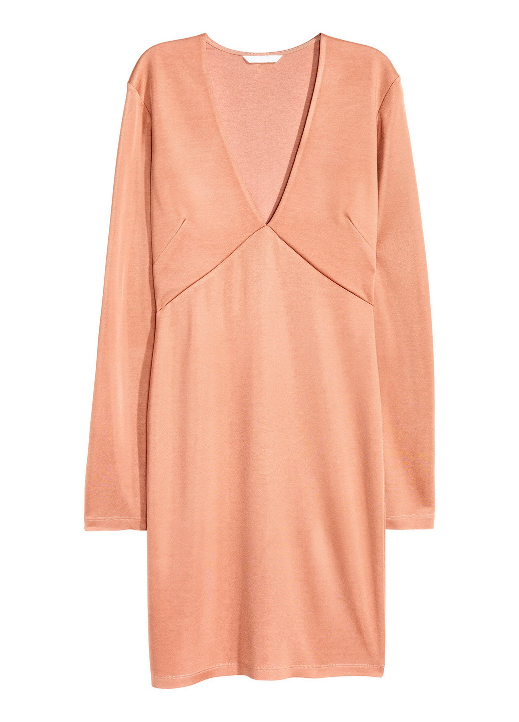 Персикова сукня H&M однотонна