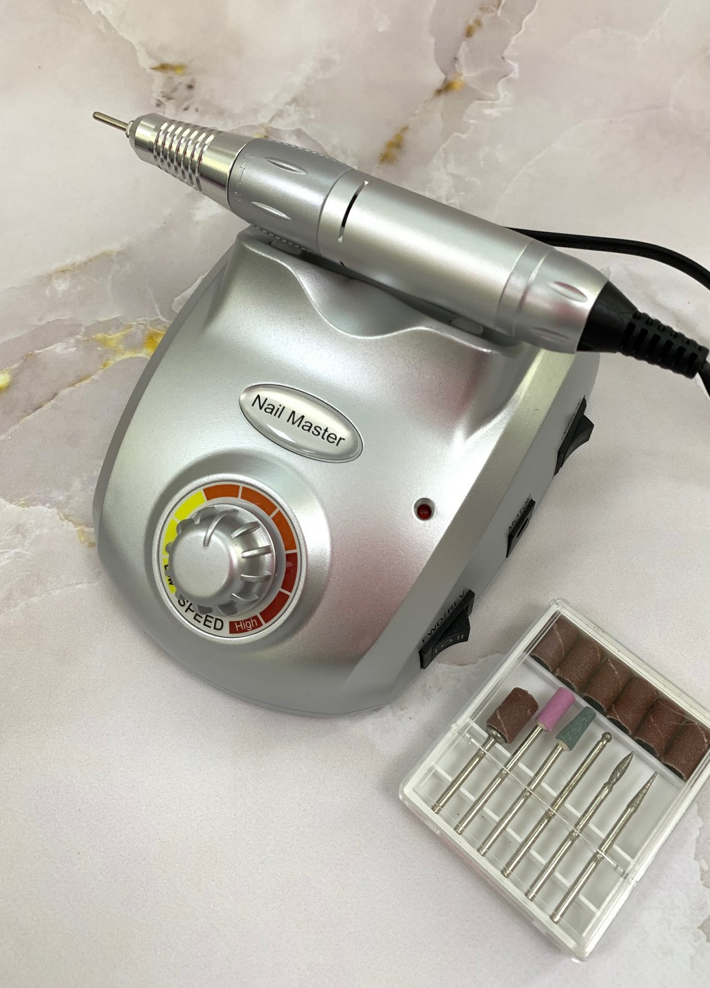 Апарат для манікюру Nail Master ZS-603 (срібний), 45 Вт Nail Drill (251257199)