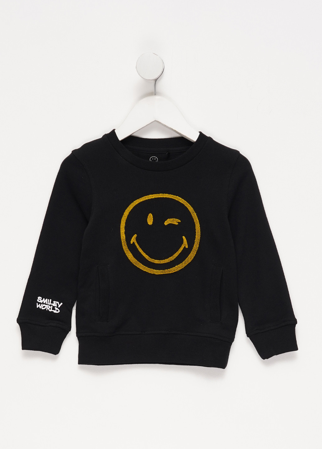 Черный свитшот Cool Club надпись флокирование (304629563)