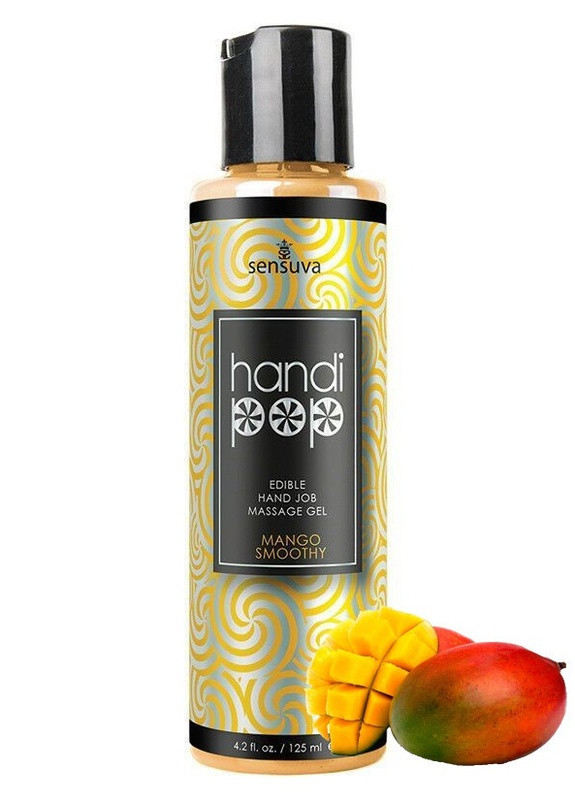 Лубрикант для оральных ласк вкусовой - Handipop Mango Smoothie манго 125 мл (SO3206) Sensuva (253531647)