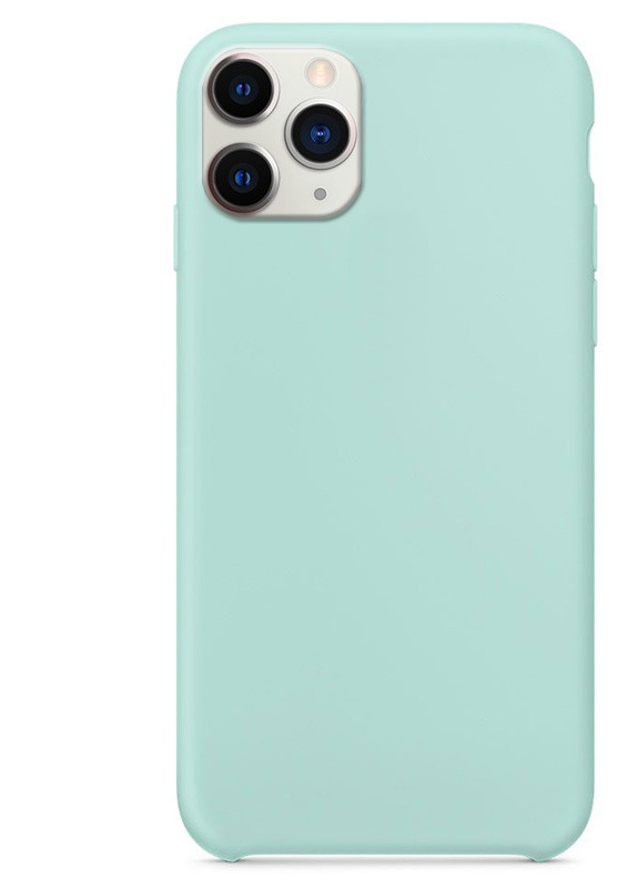 Чохол Silicone Case without Logo (AA) для Apple iPhone 11 Pro Max (6.5 ') Блакитний / Marine Green (is_00000032489_2) Epik (229726625)