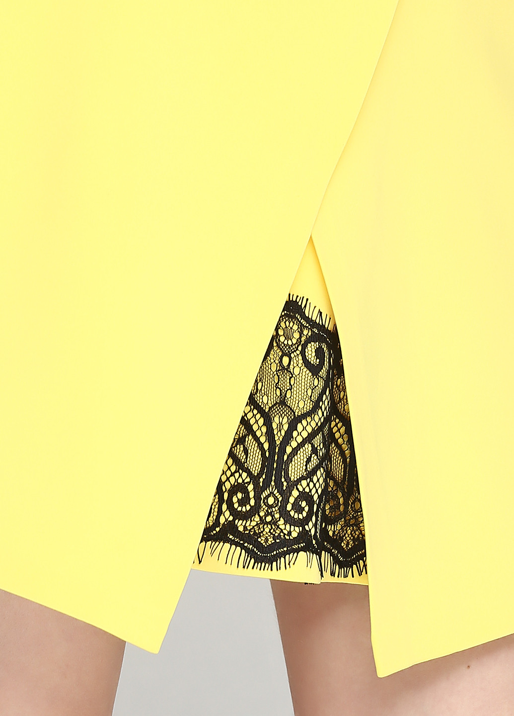 Желтая кэжуал юбка Sassofono мини