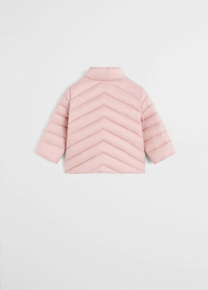 Рожева демісезонна куртка демісезонна для дівчинки Mango