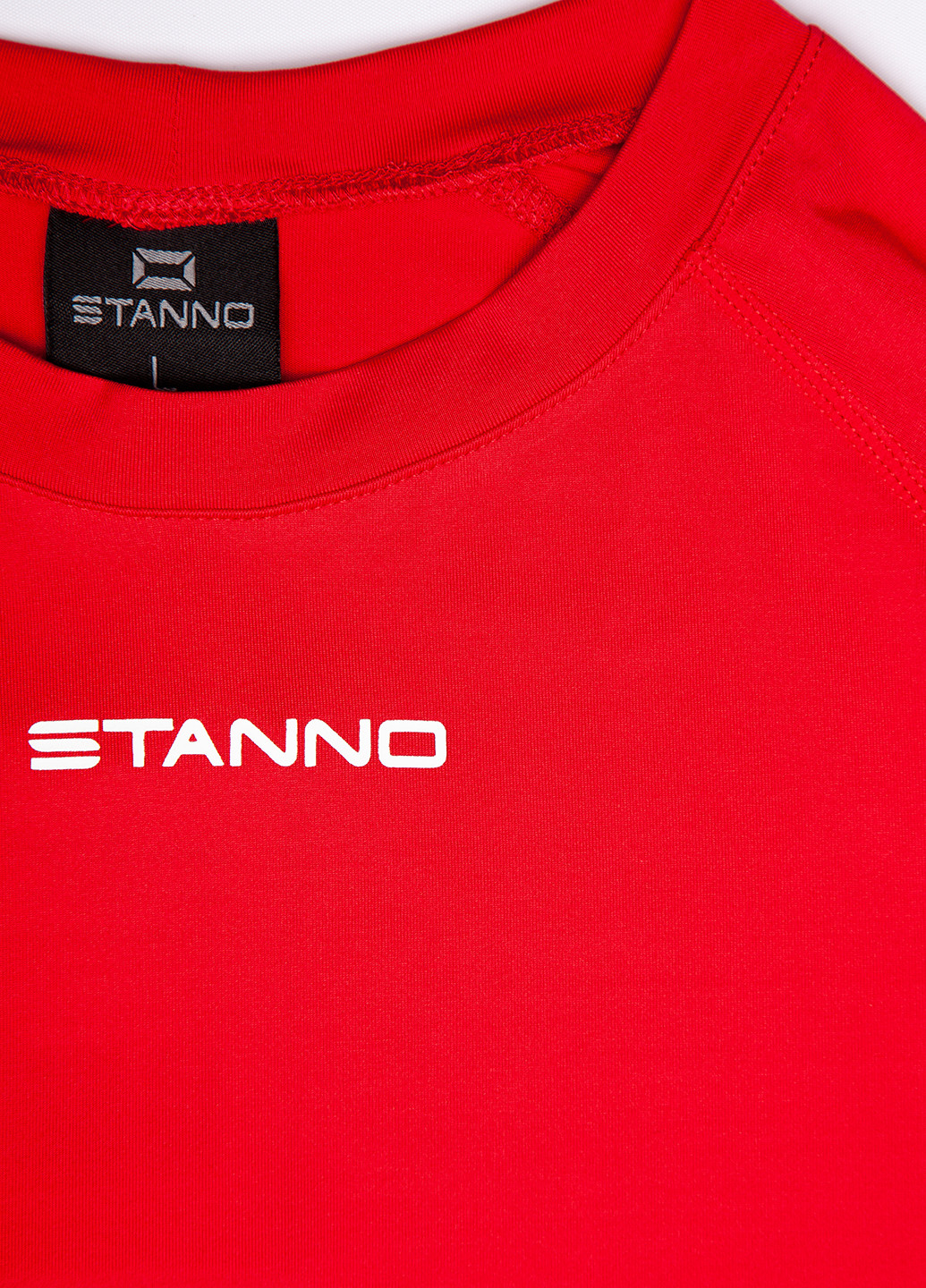 Красный демисезонный спортивный лонгслив Stanno с логотипом