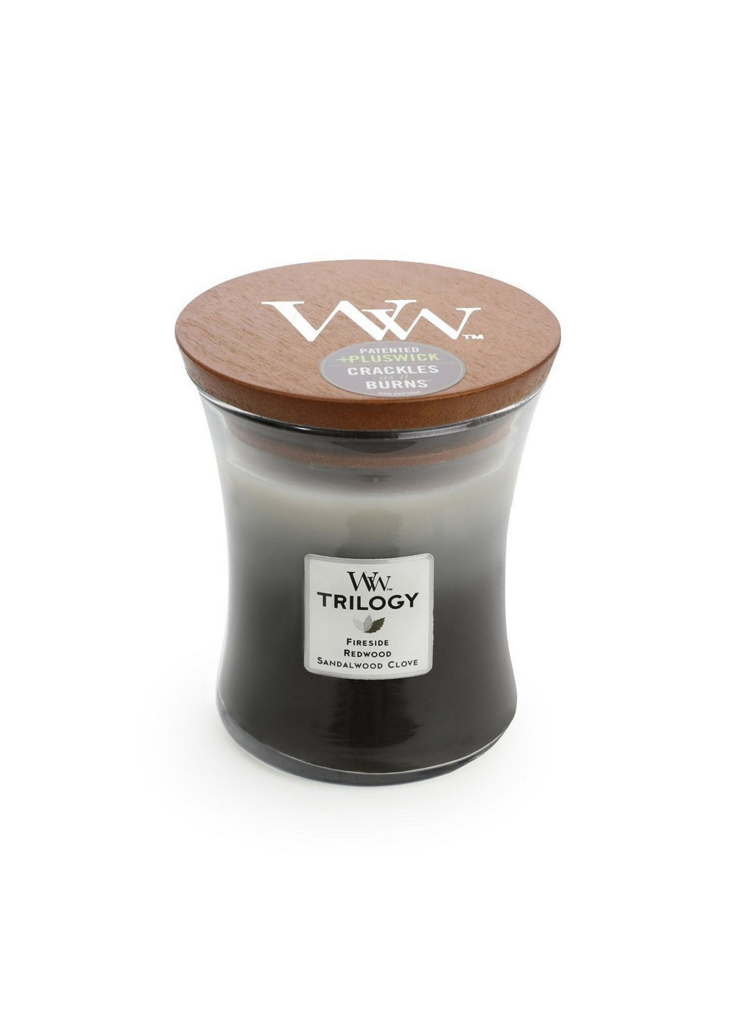 Ароматична свічка з тришаровим ароматом Medium Trilogy Warm Woods 275 г WoodWick (227516489)