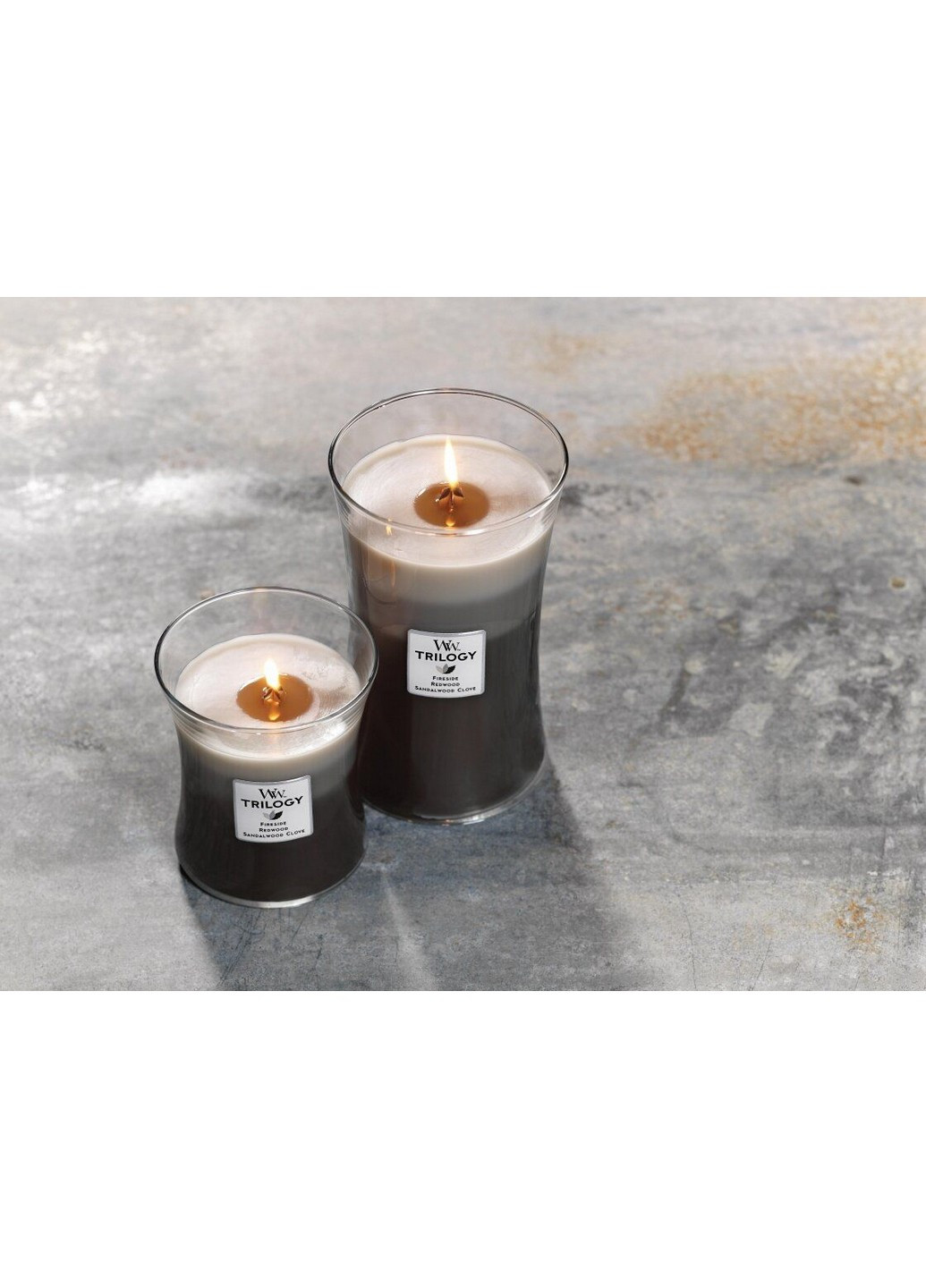 Ароматична свічка з тришаровим ароматом Medium Trilogy Warm Woods 275 г WoodWick (227516489)