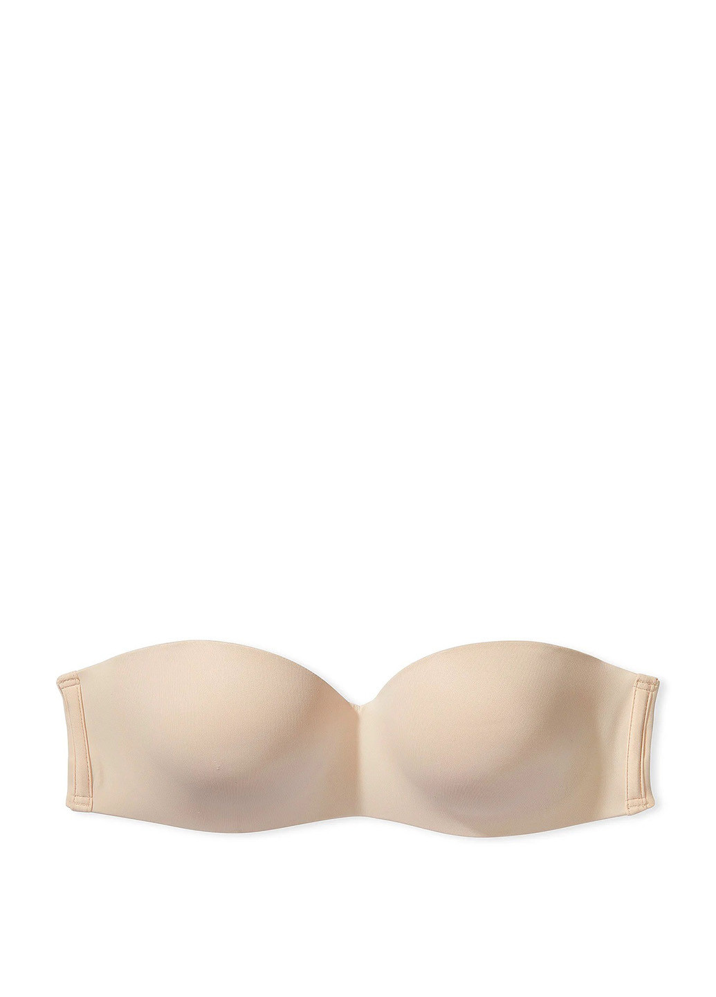 Бежевий балконет бюстгальтер Victoria's Secret без кісточок поліамід