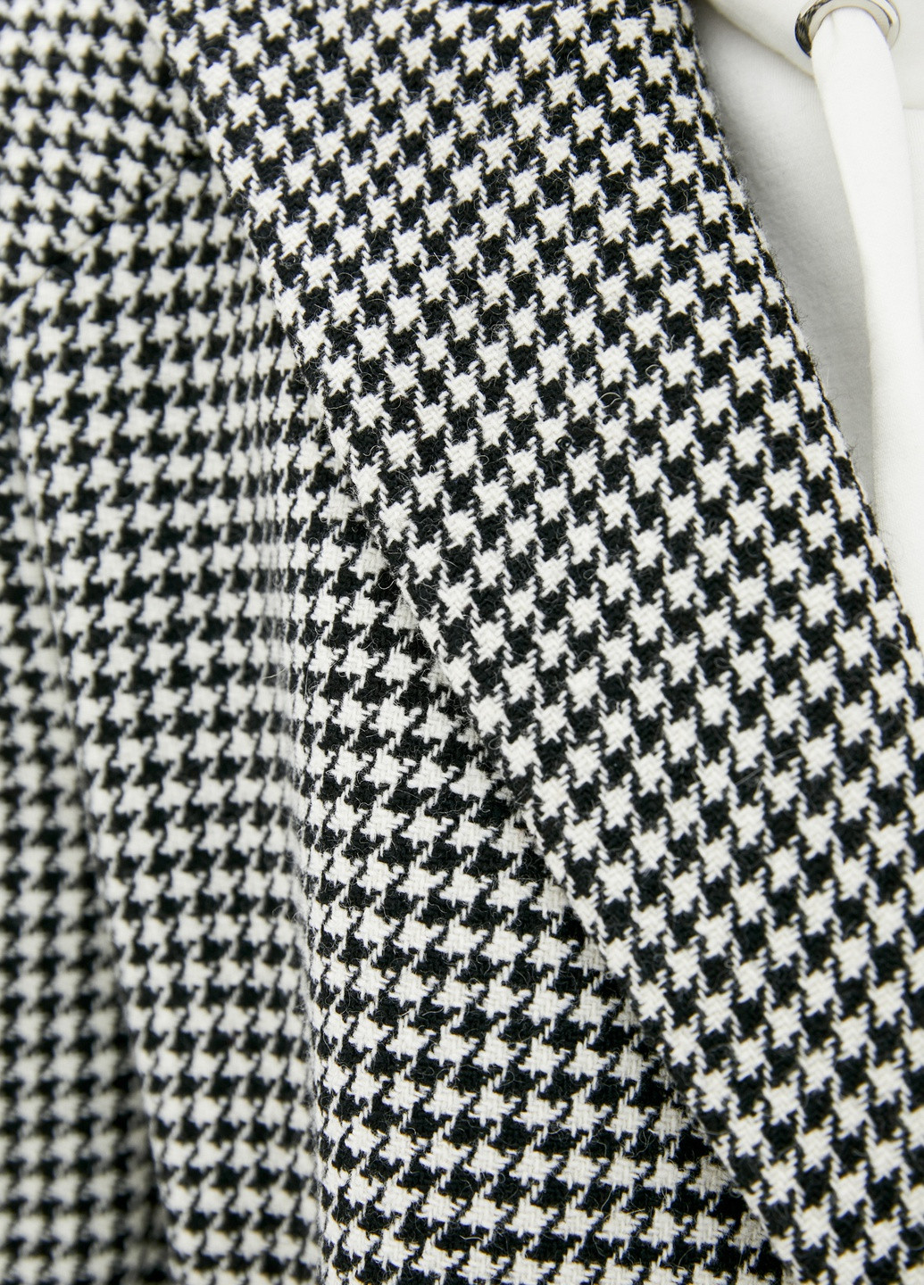 Черно-белое демисезонное Пальто двубортное KANO