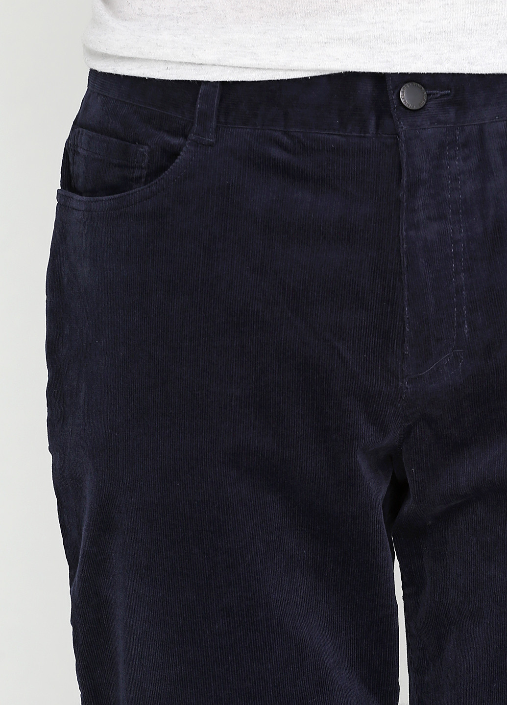Темно-синие кэжуал демисезонные прямые брюки Finn Flare