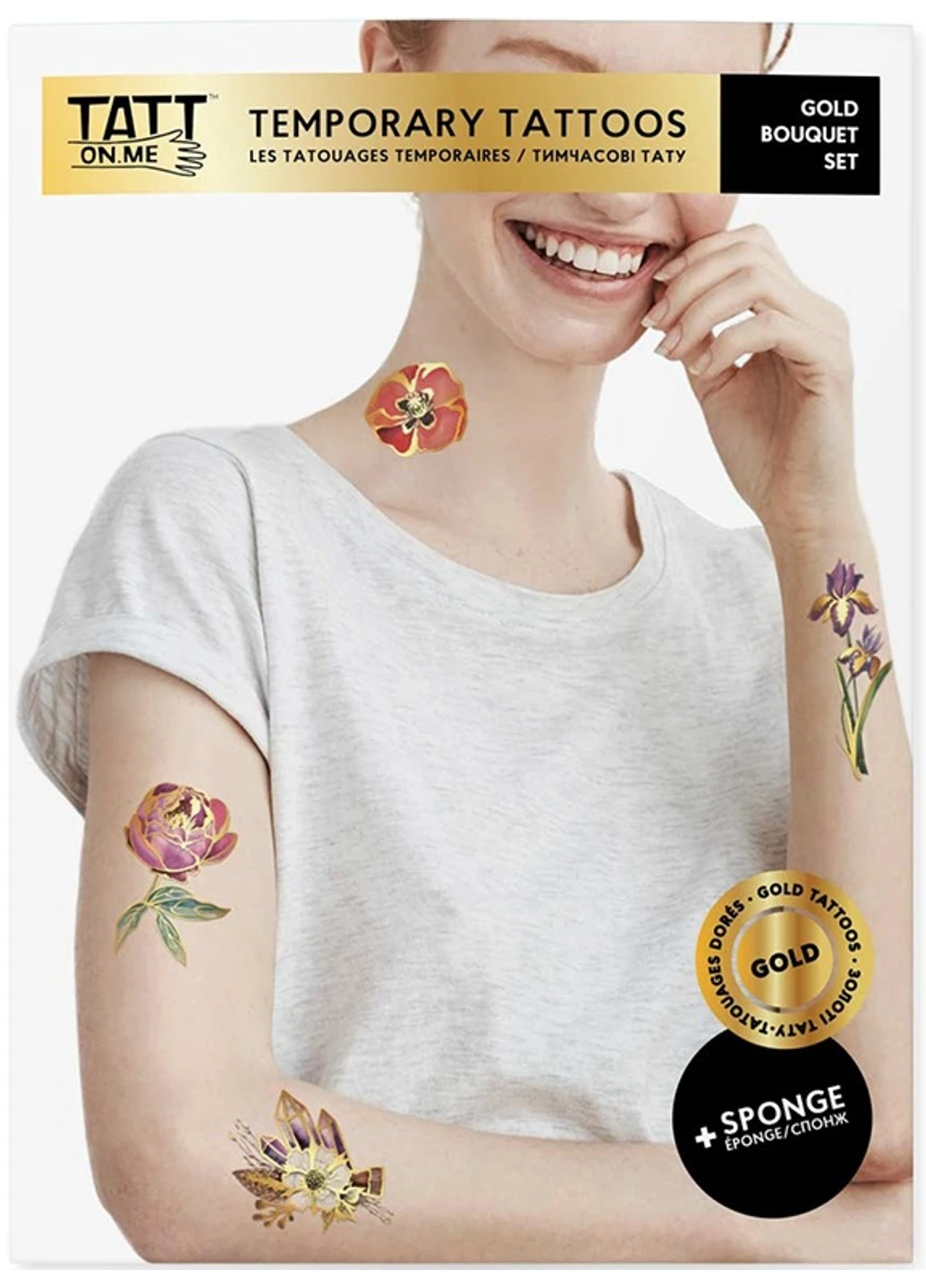Временные тату "Gold Bouquet Set" TATTon.me (254255629)