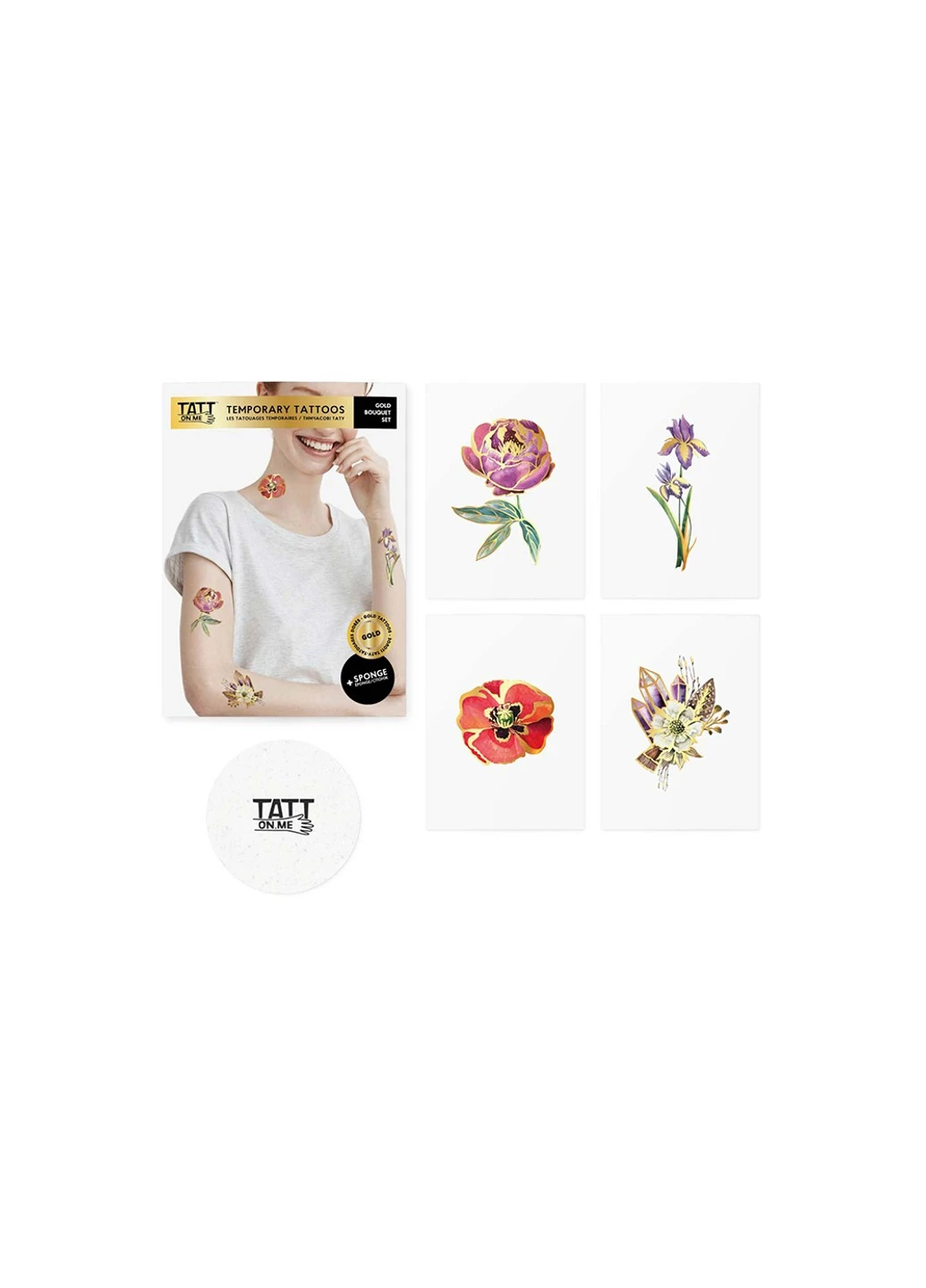 Временные тату "Gold Bouquet Set" TATTon.me (254255629)