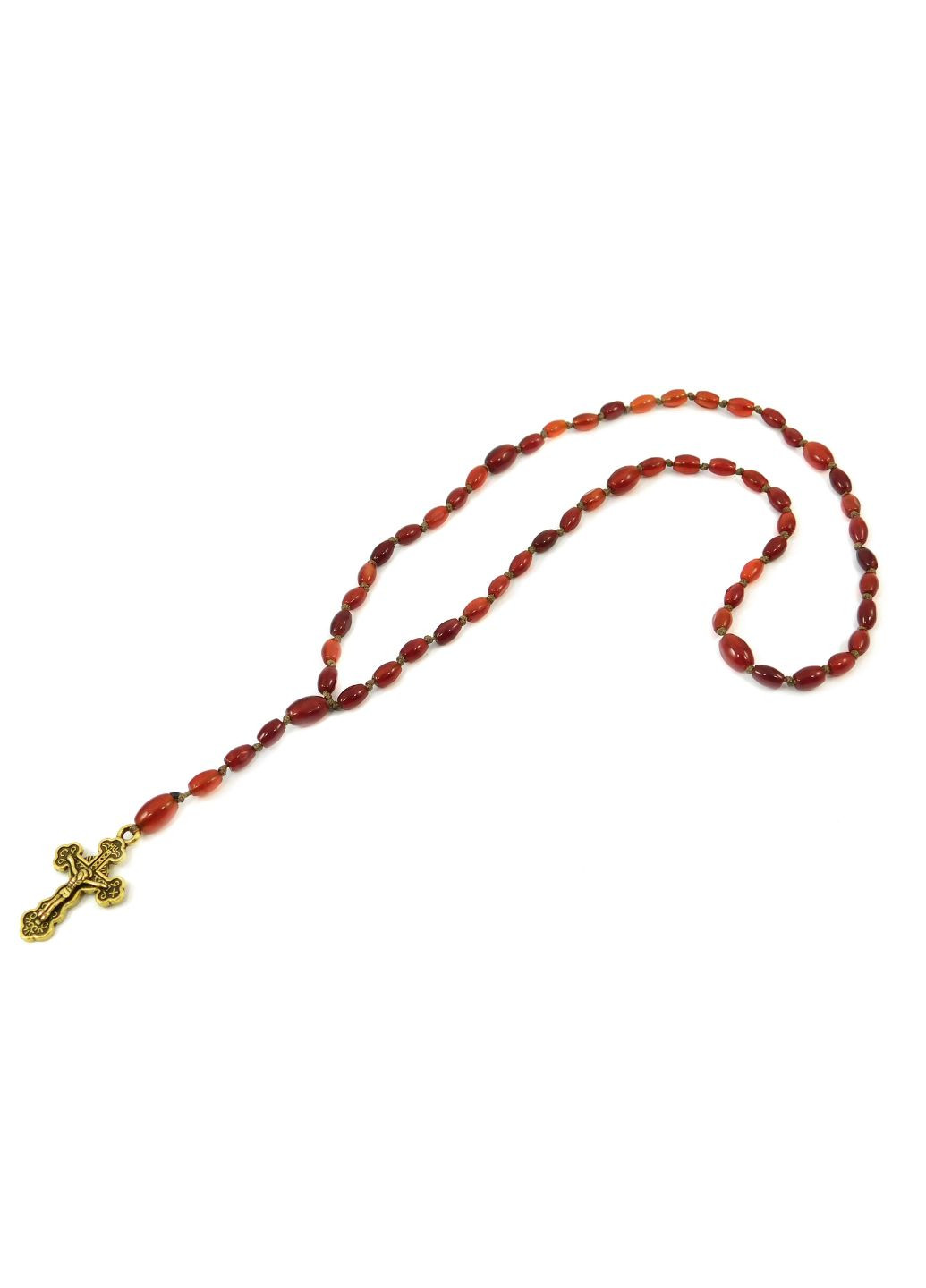 Вервиця для молитви Сердолік рис, 30 см Fursa fashion чётки (253888228)