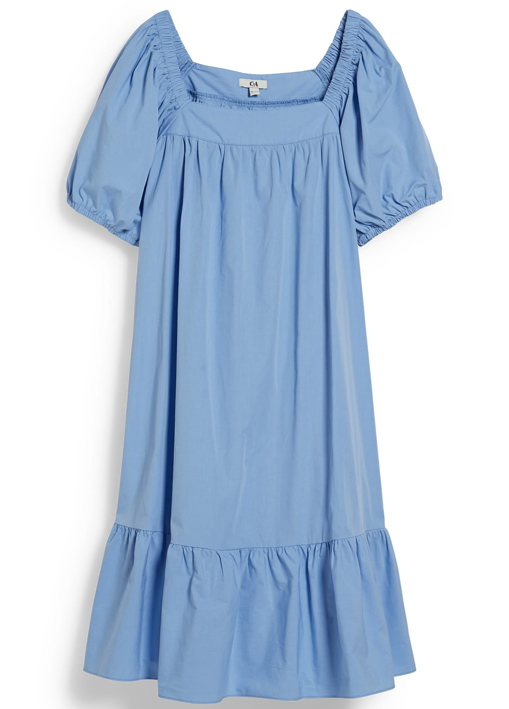 Блакитна кежуал сукня C&A однотонна