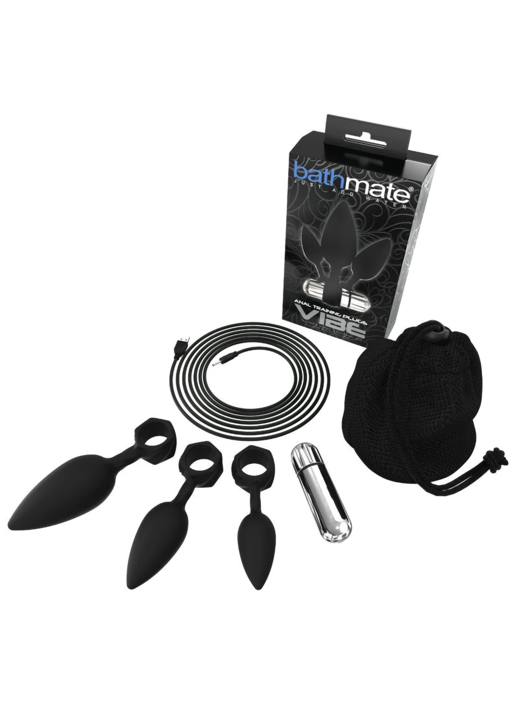 Набір анальних вібропробок Anal Training Plugs VIBE, діаметр 2,5 см - 3,1 см - 3,8 см Bathmate (254150783)