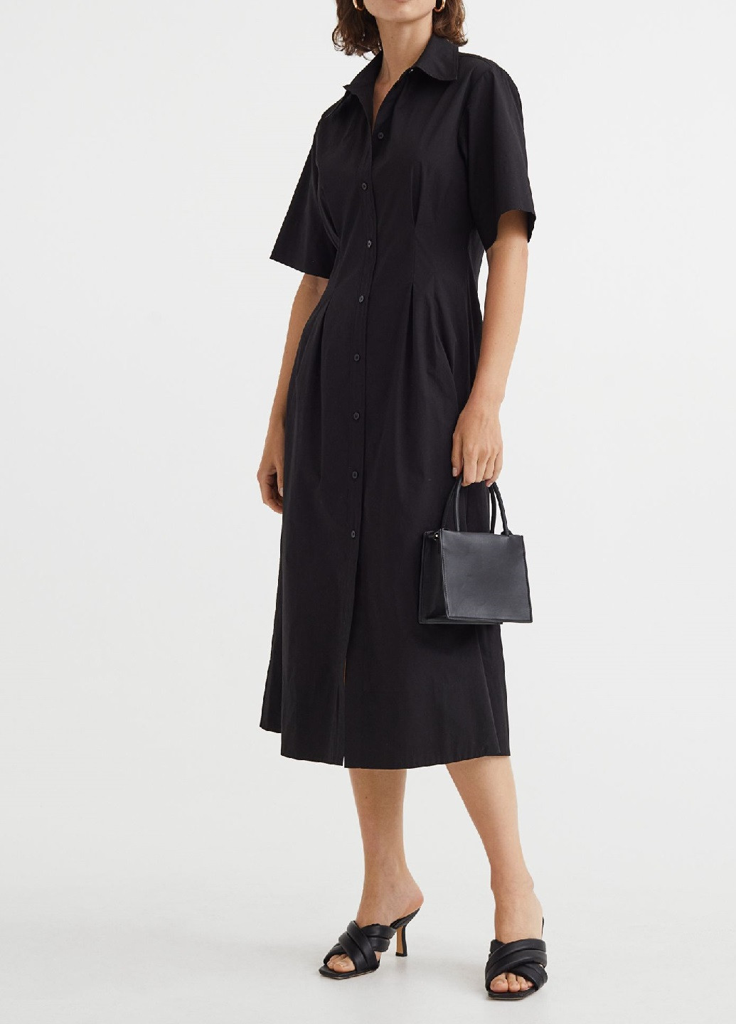 Чорна ділова сукня H&M однотонна