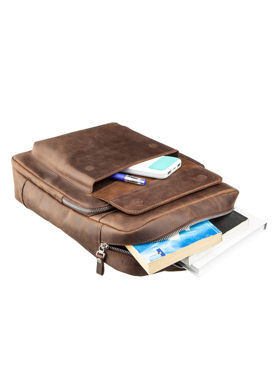 Кожаный рюкзак 26х32,5х6 см Shvigel (252414847)