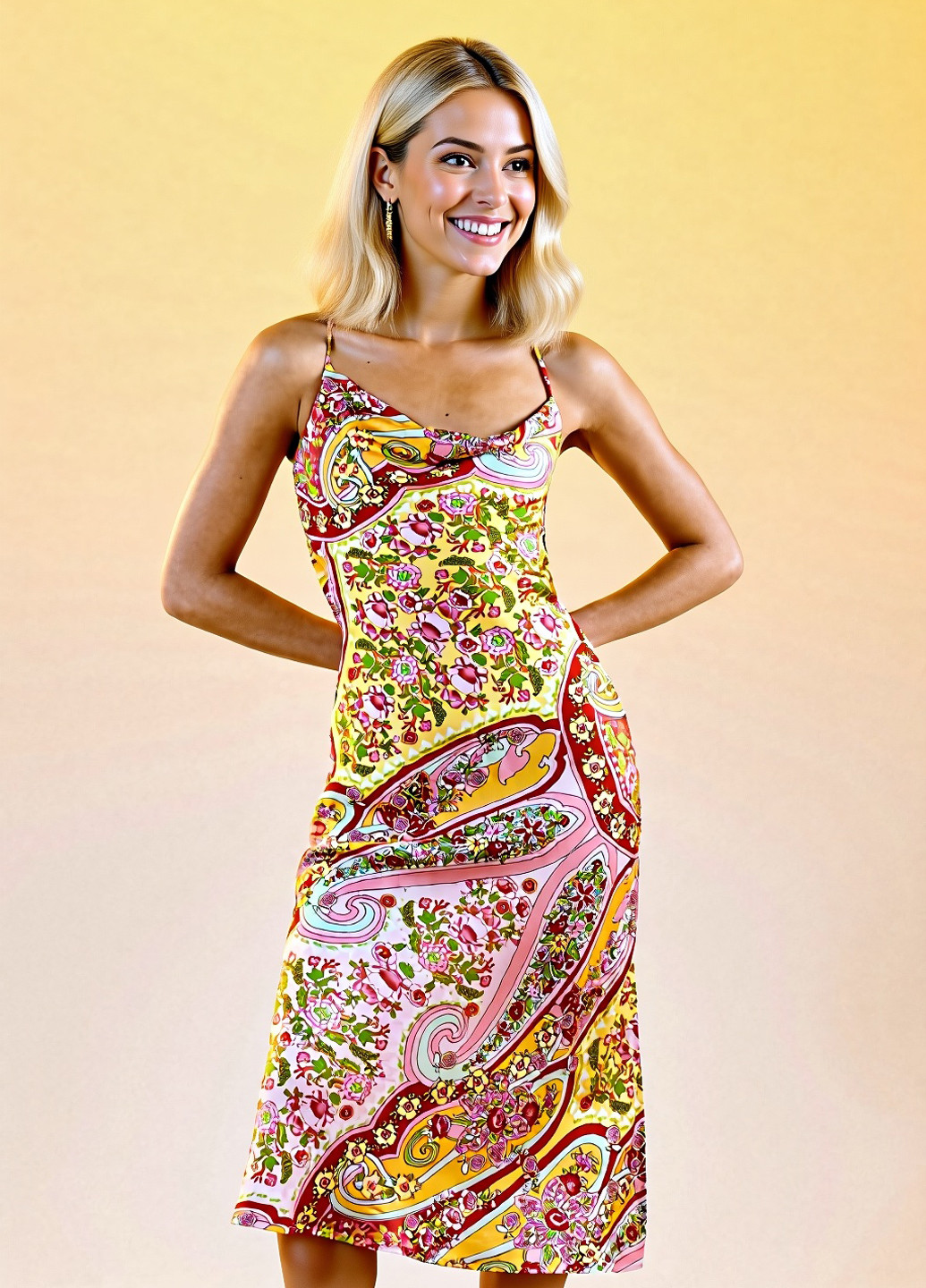 Комбінована кежуал сукня з відкритою спиною Reserved з квітковим принтом