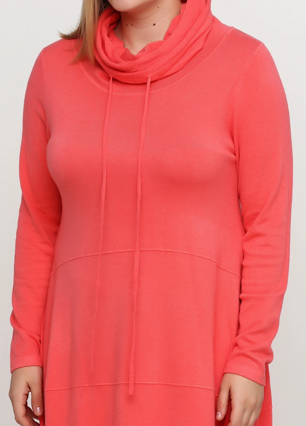 Коралова кежуал сукня сукня светр Cocco однотонна