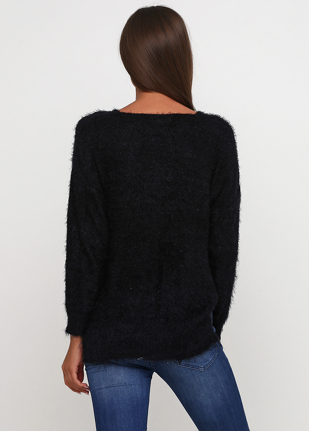 Черный демисезонный пуловер пуловер Miss Poem