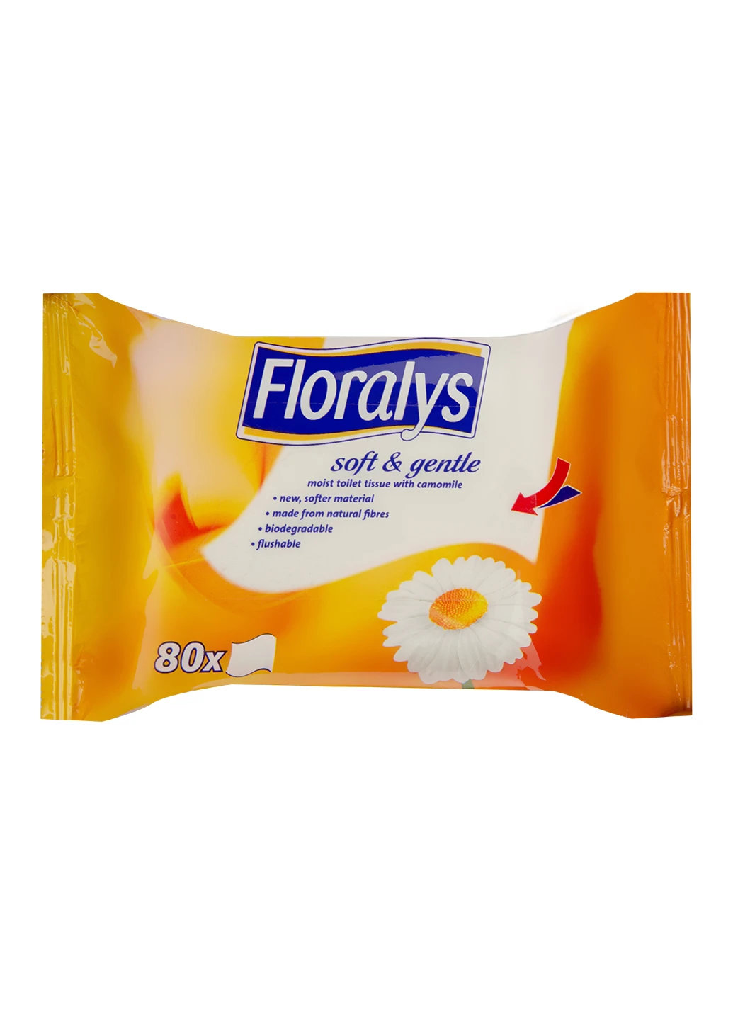 Вологий туалетний папір-серветки Kamille 80 шт. Floralys - (216641767)