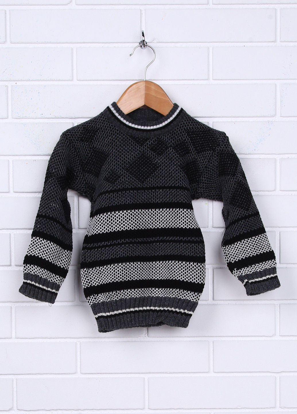 Грифельно-серый демисезонный свитер джемпер Trikotex
