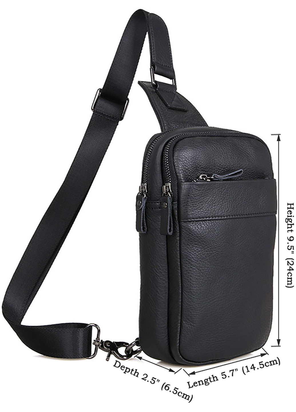 Чоловіча шкіряна сумка 14,5х24х6,5 см Vintage (229459241)