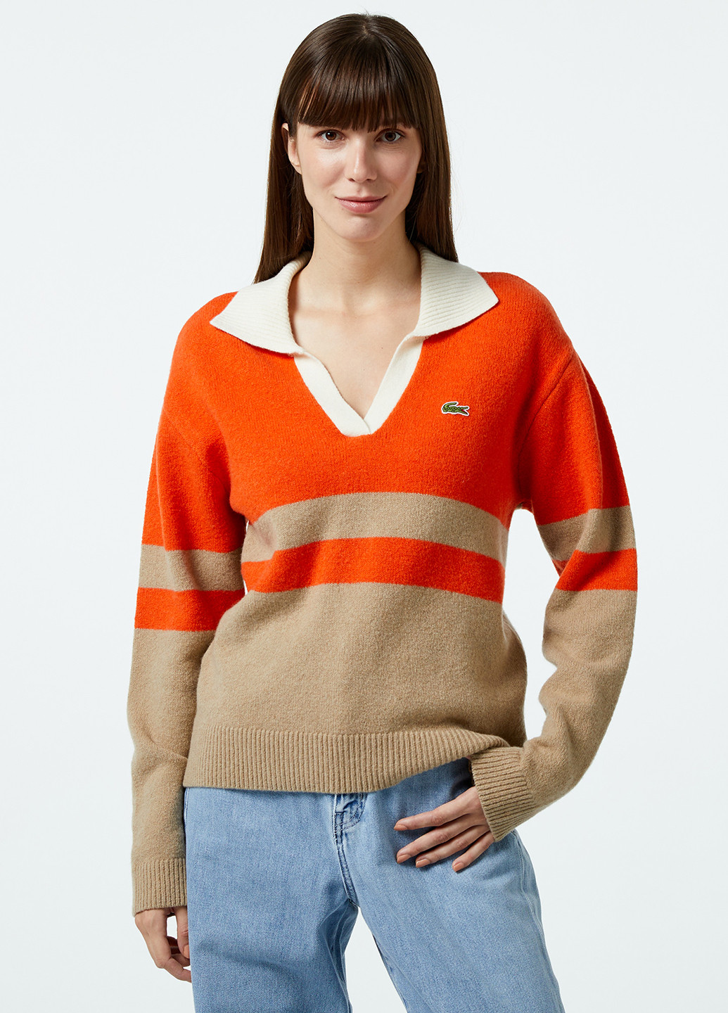 Комбінований демісезонний пуловер пуловер Lacoste