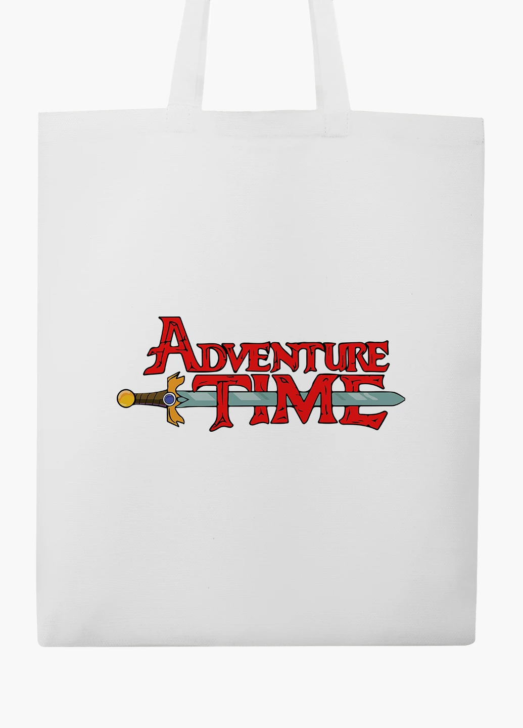 Еко сумка шоппер біла Час пригод час Пригод (Adventure Time) (9227-1582-WT-2) екосумка шопер 41*35 см MobiPrint (219111116)